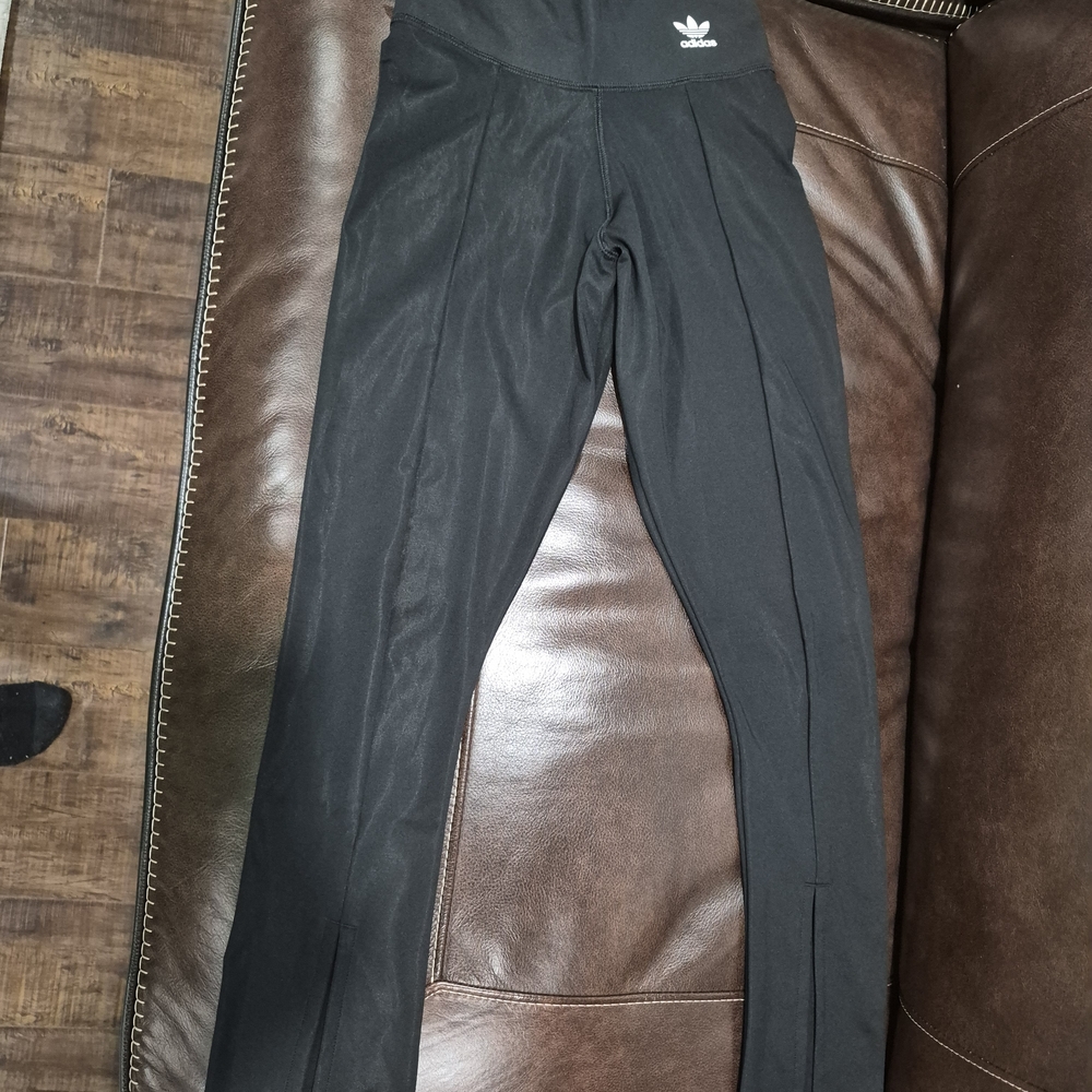 Adidas Open Hem Women's Black Leggings HC1972 Size XS
